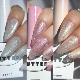 Buttergel The White Glitter Magnetic Gel 3 types, single item / 버터젤 더화이트 글리터 자석젤 3종 단품