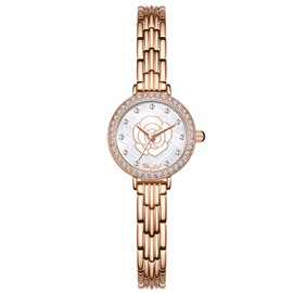 RORIOS Elegant Women Watch Stylish Dress Watch for Ladies Bracelet Watches Flower Shell Style Dial Wrist Watches for Girls