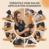 ASTRQLE Black Plastic Barber Salon Face Shield, Hand-Held Hairspray Shield,