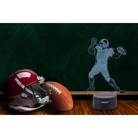 UBIKORT Football Player 3D Night Lamp for Boys and Girls, Birthday Present for Sport Fan