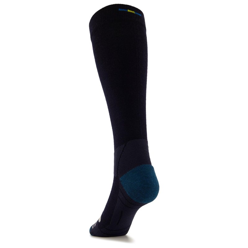 Merino Light Compression Socks Warm, Dark blue / teal