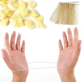 letaomei 80 Pcs Hair Net and 30 Pcs U Shaped Pins Set, 22Inches Beige Hairnets Individually Package Invisible Elastic Edge Mesh for Buns Women Food Serive Dancer