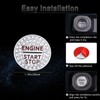 PIFOOG Bling Push to Start Button Cover Fit for Ford