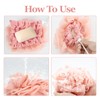 2 Pcs Bath Sponge with Drawstring,That Holds Bar Soap,for Cleansing