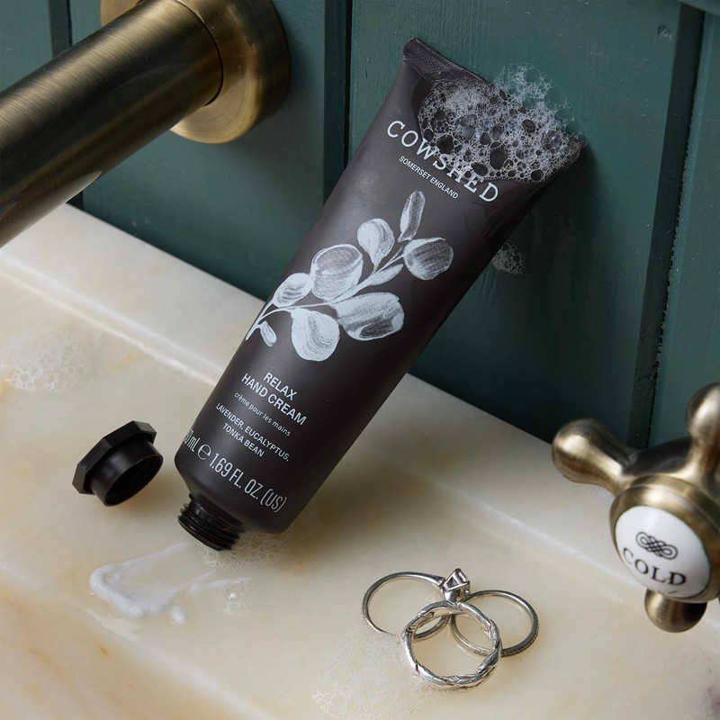 Cowshed Relax Hand Cream 50ml, Lavender, Eucalyptus & Tonka