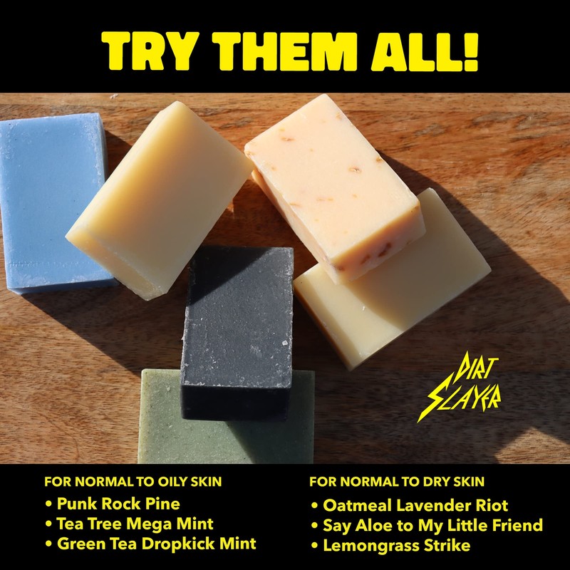 Dirt Slayer Lemongrass All Natural Soap Single Bar