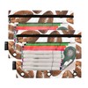 Fisyme American Football Ball Pencil Pouch for 3 Ring Binder