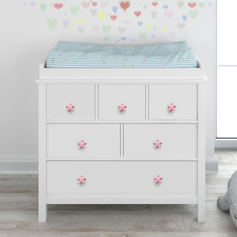 Corasays Starfish Shape Drawer Cupboard Pulls Handles Wardrobe Drawer Cabinet