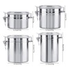 Airtight Canisters Stainless Steel Storage Container for Coffee and Food,