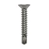 Gardinia 3.9mm x 25mm Upvc Flat Fixing Screws Silver Zinc