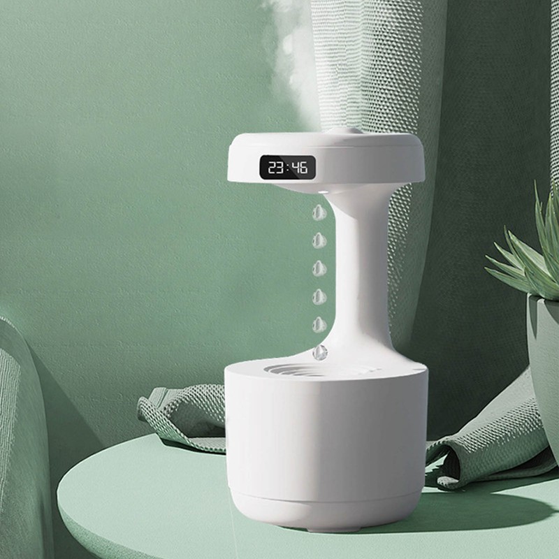 Anti Gravity Humidifier Water Drop Humidifier Quiet Operation Fine Misting