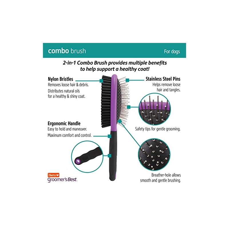 Hartz Cepillo Combinado Deluxe