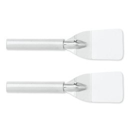 RADA Mini Dessert Server 7-1/2 Inch Stainless Steel Small Spatula with Aluminum, Pack of 2