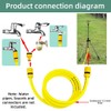 Impact Sprinkler on Retractable Tripod Base, Heavy Duty Zinc Alloy