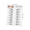 Gatuida 2pcs Artificial Eyebrow Stickers Hair Like Eyebrow Transfer Tool