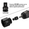 MIXPOWER 9 Pieces 3/4-Inch Drive Impact Socket Set, CR-MO, 6