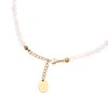BERGERLIN Genuine Natural Stone Necklace with 925 Sterling Silver Pearl