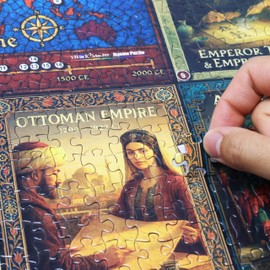 Think2Master Colorful Post Classical Civilization 1000 Pieces Large Format Jigsaw Puzzle: Kids 12+, Teens, Adults & Families. Great Gift with Historical Timeline & World Map. Size: 26.8” X 18.9”