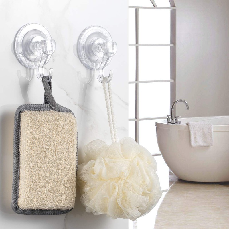 Quntis Suction Hooks 2 Packs Powerful Push and Lock Vacuum