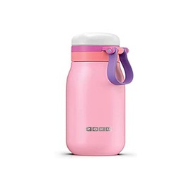 Zoku Ultralight Stainless Steel Bottle 18oz (510ml) with Soft Carry Strap - Pink