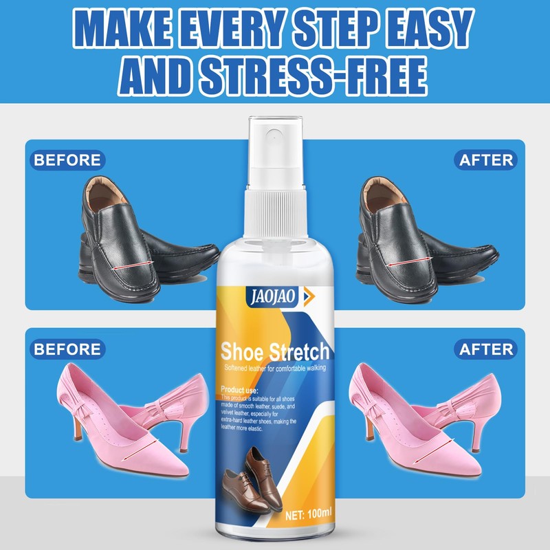 JAOJAO Boot Stretcher Spray, Shoe Stretch Spray for Relieve Tight