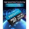 FOCUWAY 256GB microSDXC UHS-I, C10, U3, A2, 4K UHD Video