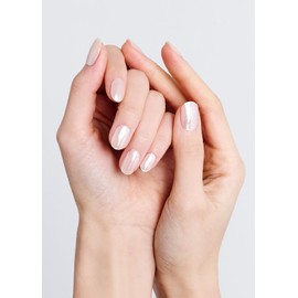 ohora Semi Cured Gel Nail Strips (N Glazed Glow) - Works with Any UV/LED Lamps, Salon-Quality, Long Lasting, Easy to Apply & Remove - Includes 2 Prep Pads, Nail File & Wooden Stick