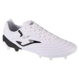 Joma - Football Boots Aguila Cup FG - Sizes: 6.5 - Professional Soccer Cleats - Microfiber Upper, High Durability PU Outsole, Heel Reinforcement, Enhanced Tongue-Free Fit - Colors: White Black