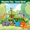 Voxifyx Magnetic Tiles Set Grassland Animals Theme Toys, Magnet Tiles