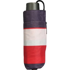 クニルプス Knirps 折りたたみ傘 コンパクト 軽量 傘 折り畳み メンズ レディース ユニセックス 【正規輸入品】 T.010 Small Manual ストライプレッド KNT010-4905