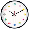 Topkey Wall Clock 12 Inch Silent Non Ticking Geometric Numbers