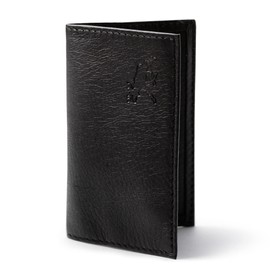 STEENBY Genuine Elk Leather Credit Card Holder, black, Classic
