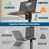 BONTEC Mobile TV Stand for 23-60 Inch TVs, Rolling TV