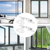 Oiieco Set of 2 Window Stops Metal White Slump Protection,