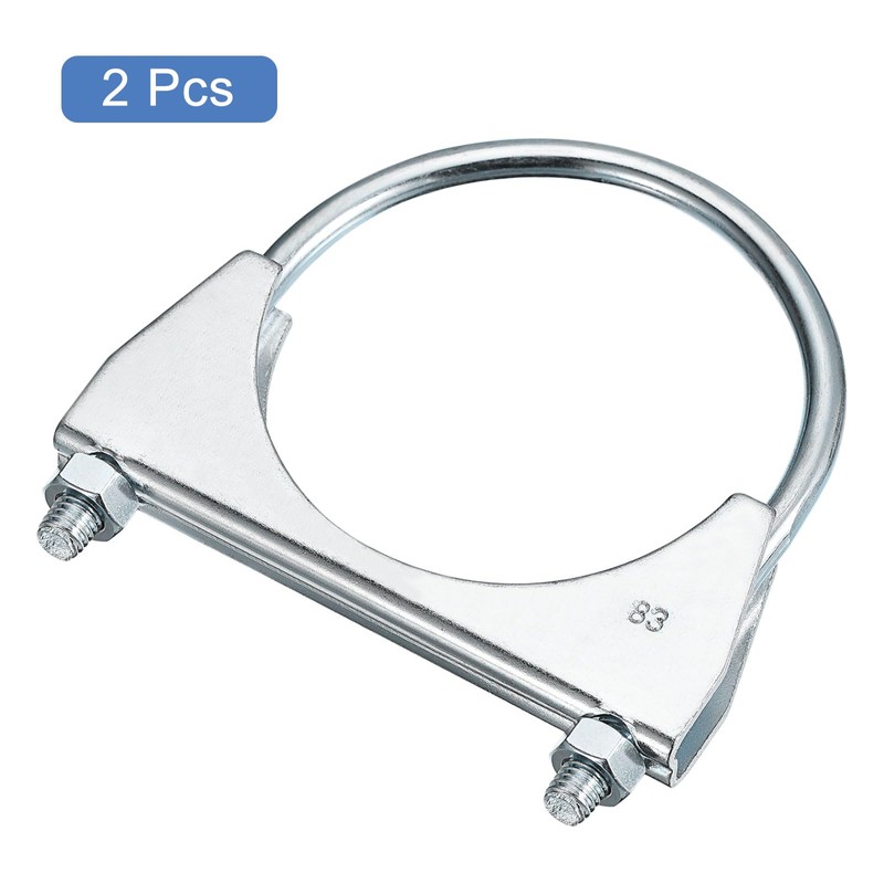 sourcing map sourcing map Muffler U-Bolt Clamps for 83mm(3-1/4") Diameter