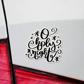 Vinyl Stickers Decals Of O Holy Night - Waterproof - Apply On Any Smooth Surfaces Indoor Outdoor Bumper Tumbler Wall Laptop Phone Skateboard Cup Glasses Car Helmet Mug Door Truck Gifts Decoration
