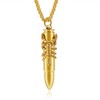 TEMICO Men's Stainless Steel Scorpion Bullet Pendant Urn Necklace For