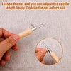 5pcs Punch Needle Kit, Punch Needle Tool Includes 2/3/4mm Metal
