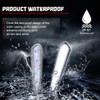 GTINTHEBOX Clear Lens White LED Rear Side Marker Lights for