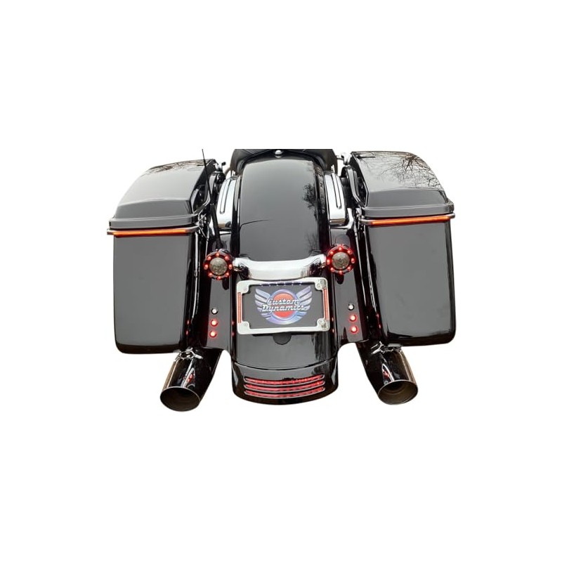 Custom Dynamics TF05-SS6-C Radius License Plate Frame - Chrome