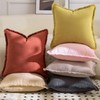 Mandioo Set of 2 Neutral Cotton Fringe Throw Pillow Covers