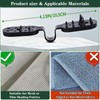 100Pcs Shade Cloth Clips, Sun Shade Clips - Black Plastic