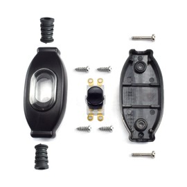 SDTC Tech 1-Pack Waterproof Inline Rocker Light Switch Outdoor Wire Dustproof ON/Off Appliance Lamp Switch