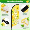 Lemonade Feather Flag With Pole Kit - 2 Pcs 8.2Ft