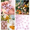 BOXOB 240pcs Pink Bow Confetti, Coquette Pink Bow Birthday Decorations