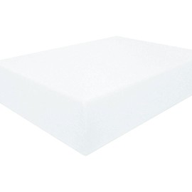 Fitted Sheet - Soft Brushed Microfiber - Deep Pockets, Shrinkage and Fade Resistant - Easy Care - 1 Fitted Sheet Only (White, Queen)