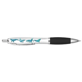 DV DESIGN 1 x Whale Black Pen - Underwater Sea Creature Animals Stationary School Equipment Teacher Friend Girls Boys Christmas Birthday #80699