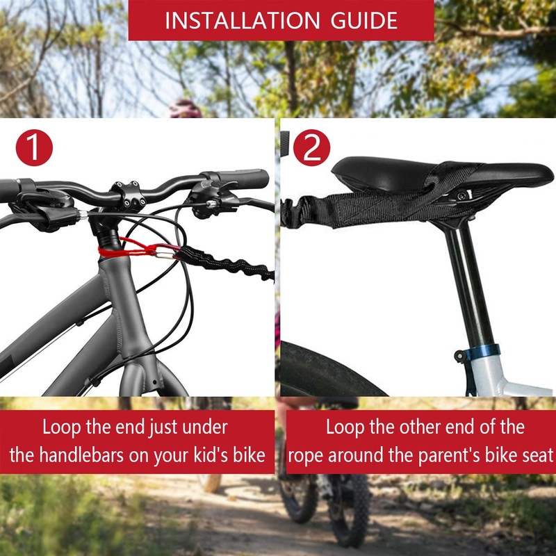 Tow Rope Bicycle Children Tow Rope for Tow Strap Elastic