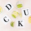 Alphabet Initial Letter Wooden Drinks Coaster Mat Gift