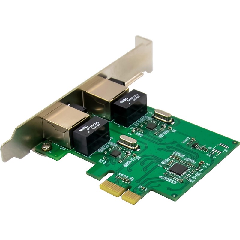 InLine 51128K Dual Gigabit Network Card with 2X RJ45 PCIe